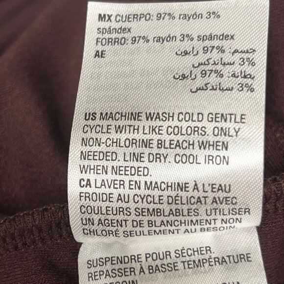 Bar III  Plus Size 2X Essentials Rare Wood Brown Knit Pencil Skirt Stretch NWT - Picture 15 of 16